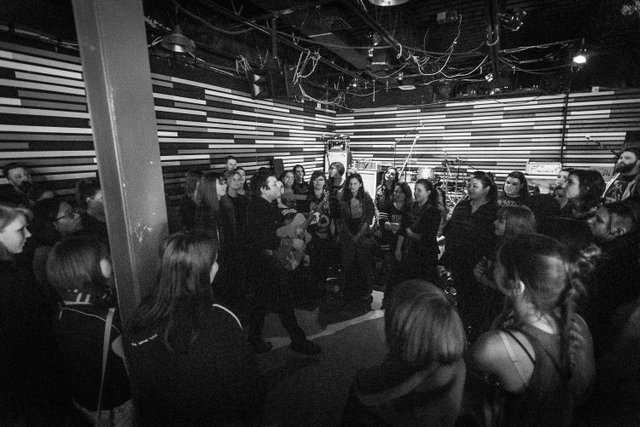 Homeless Gospel Choir live from their tour with Frnkiero, February 24, 2015 (photo by Vitor Munhoz).