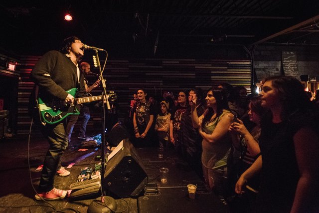 Frank Iero (Frnkiero) from My Chemical Romance live in Montreal on February 25, 2015 (photo by Vitor Munhoz).