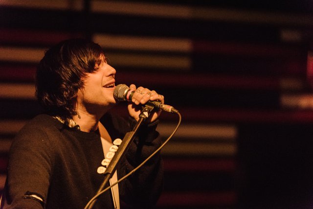Frank Iero (Frnkiero) from My Chemical Romance live in Montreal on February 25, 2015 (photo by Vitor Munhoz).