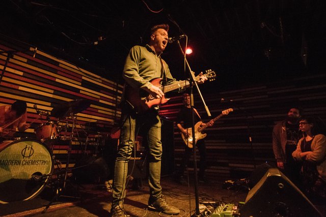 Modern Chemistry live from their tour with Frnkiero, February 24, 2015 (photo by Vitor Munhoz).