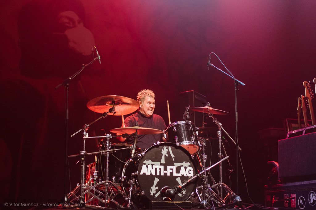 Anti-Flag live photo 2015 tour with Pennywise and A Wilhelm Scream.