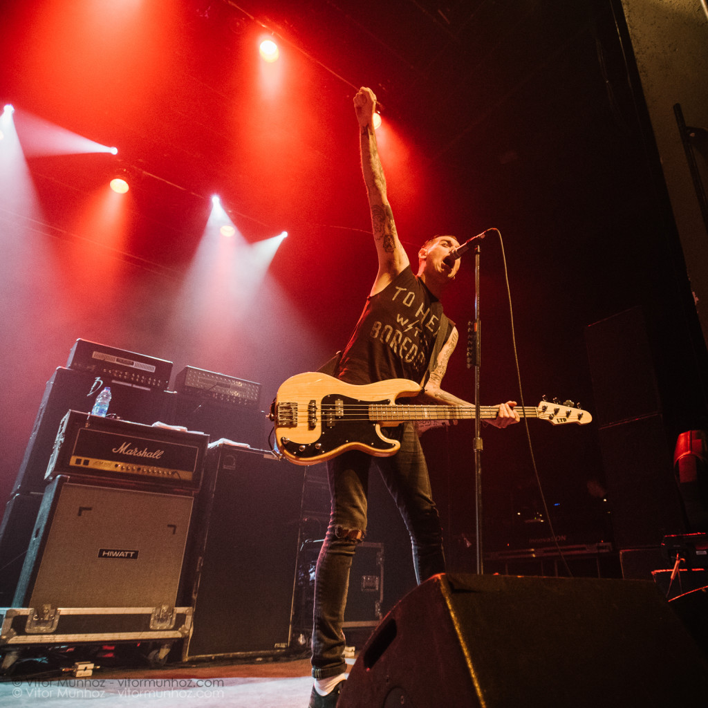 Anti-Flag live photo 2015 tour with Pennywise and A Wilhelm Scream.