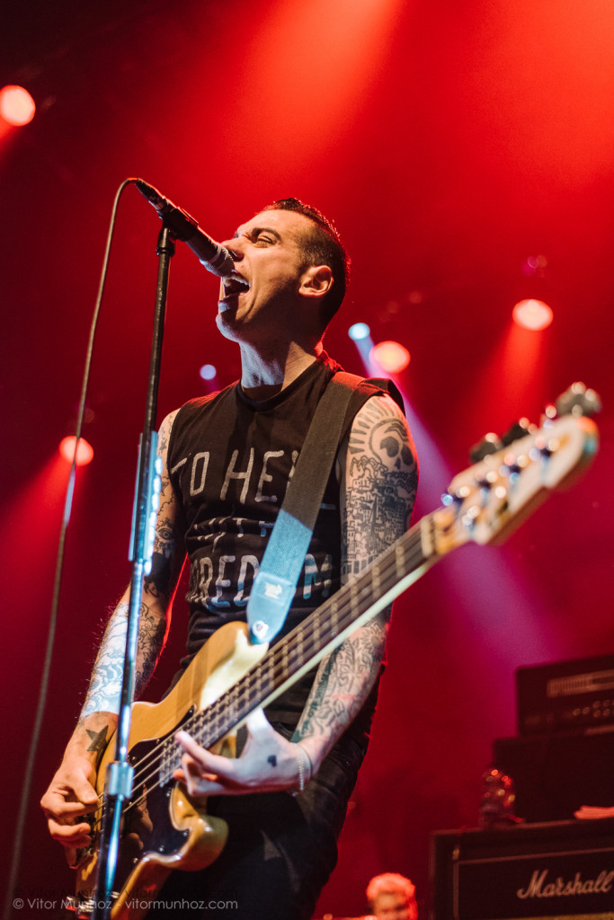 Anti-Flag live photo 2015 tour with Pennywise and A Wilhelm Scream.