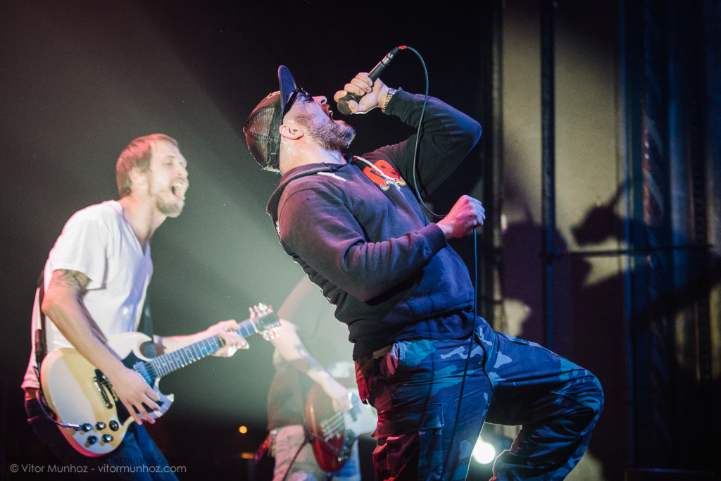 A Wilhelm Scream live photo 2015 tour with Pennywise and A Wilhelm Scream.