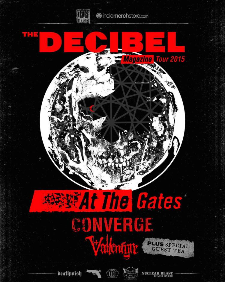Decibel Magazine Tour with At the Gates, Converge, Vallenfyre and Pallbearer. 