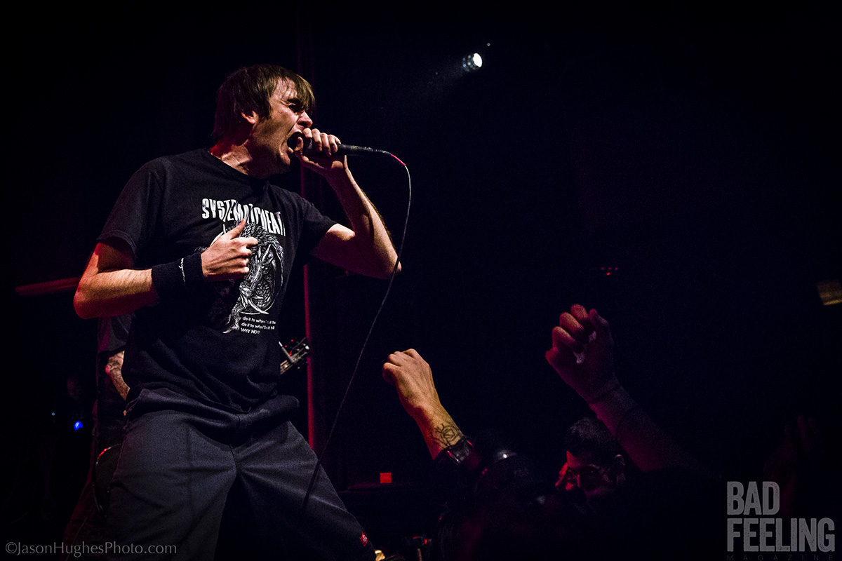 Napalm Death live at Club Soda, April 17, 2016 (photo by Jason Hughes).