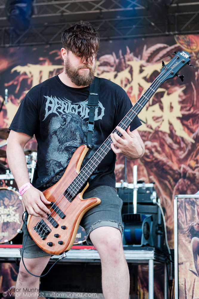 The Black Dahlia Murder live at Amnesia Rockfest 2016. Photo © Vitor Munhoz.