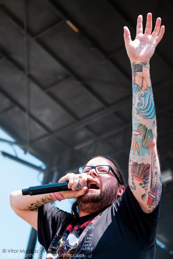 The Black Dahlia Murder live at Amnesia Rockfest 2016. Photo © Vitor Munhoz.
