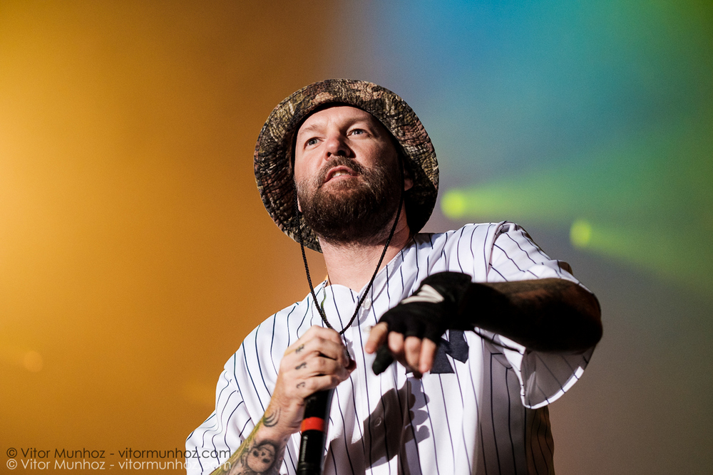Limp Bizkit performing live at Amnesia Rockfest, Montebello, Quebec, Canada on June 25, 2016. Photo: Vitor Munhoz