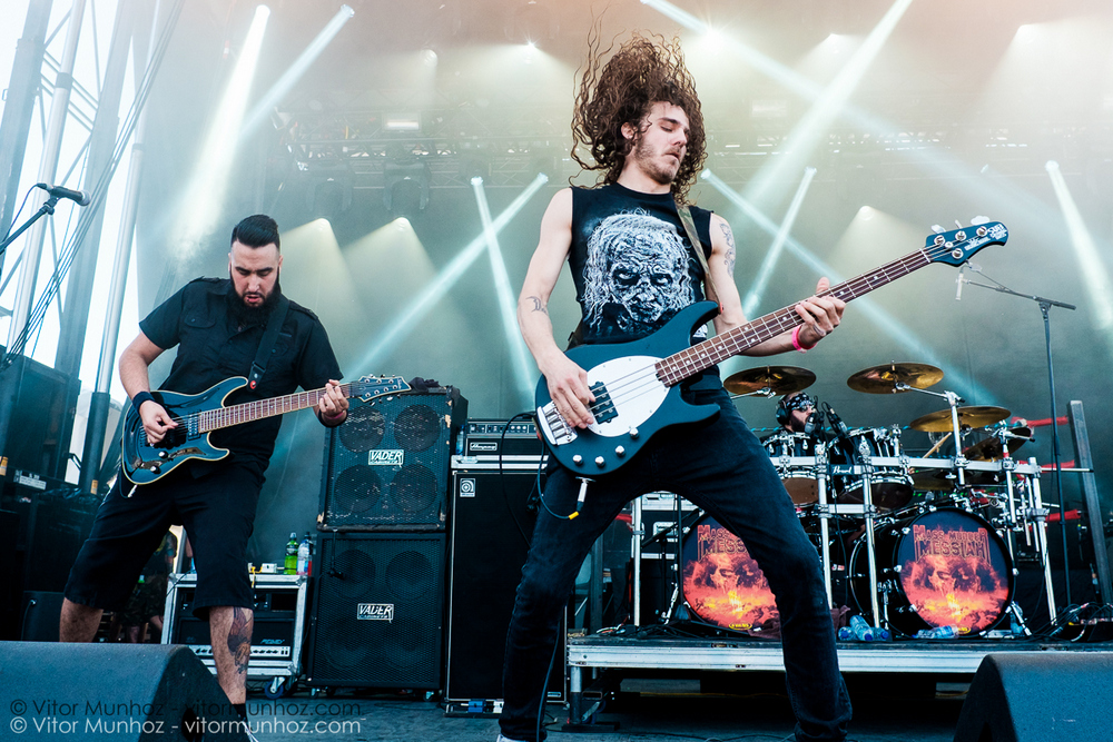 Mass Murder Messiah live at Amnesia Rockfest 2016. Photo © Vitor Munhoz.