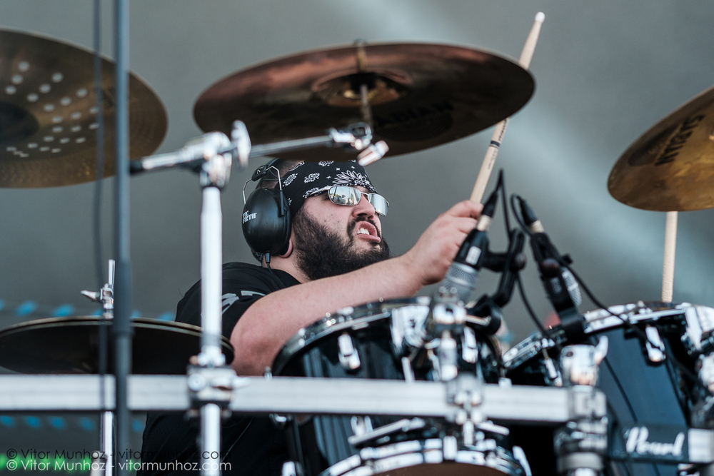 Mass Murder Messiah live at Amnesia Rockfest 2016. Photo © Vitor Munhoz.