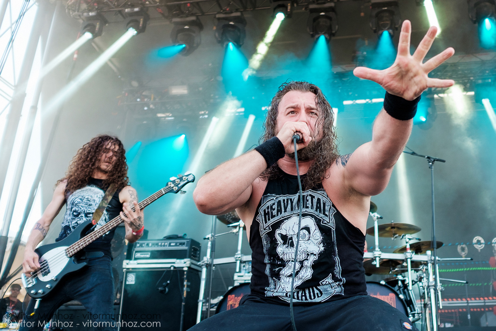 Mass Murder Messiah live at Amnesia Rockfest 2016. Photo © Vitor Munhoz.