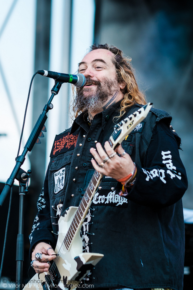 Max and Igor Cavalera live at Amnesia Rockfest 2016. Photo © Vitor Munhoz.