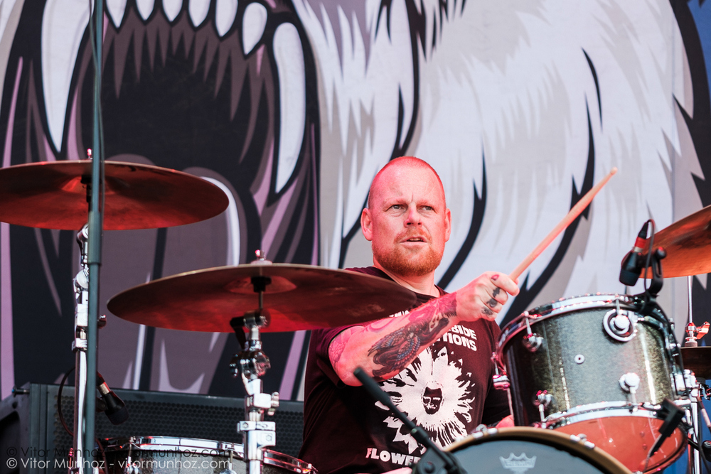 Millencolin performing live at Amnesia Rockfest, Montebello, Quebec, Canada on June 25, 2016. Photo: Vitor Munhoz