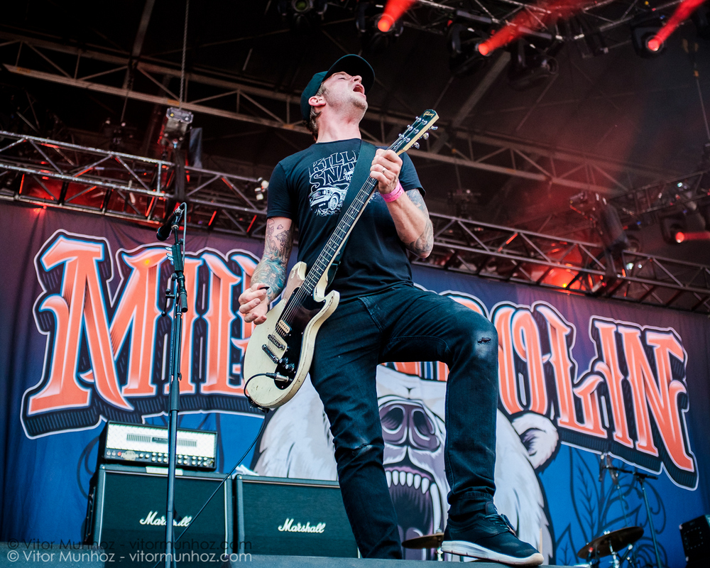 Millencollin performing live at Amnesia Rockfest, Montebello, Quebec, Canada on June 25, 2016. Photo: Vitor Munhoz