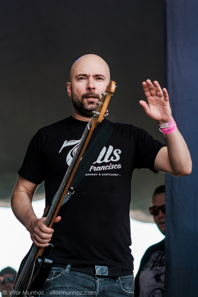 Millencolin performing live at Amnesia Rockfest, Montebello, Quebec, Canada on June 25, 2016. Photo: Vitor Munhoz