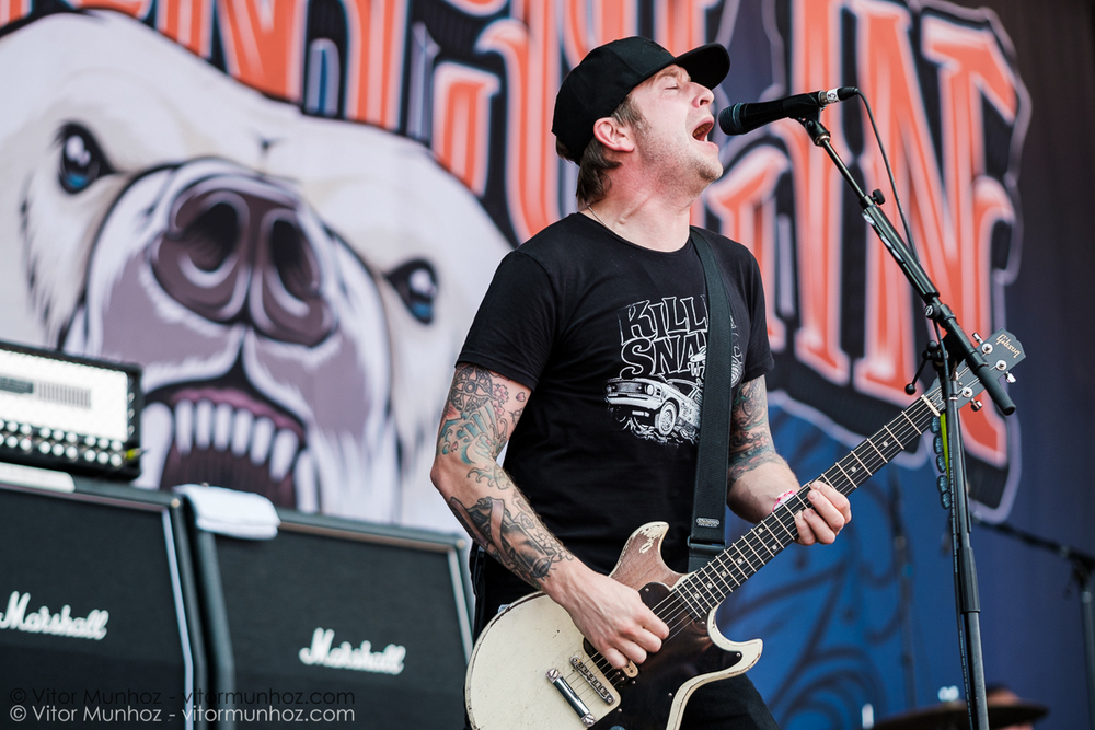 Millencolin performing live at Amnesia Rockfest, Montebello, Quebec, Canada on June 25, 2016. Photo: Vitor Munhoz