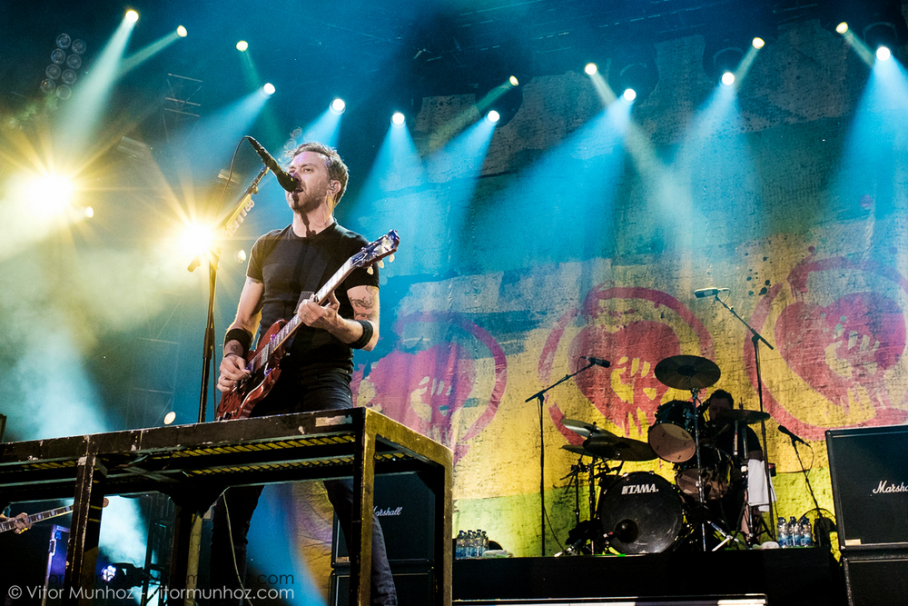 Rise Against live at Amnesia Rockfest 2016. Photo © Vitor Munhoz.