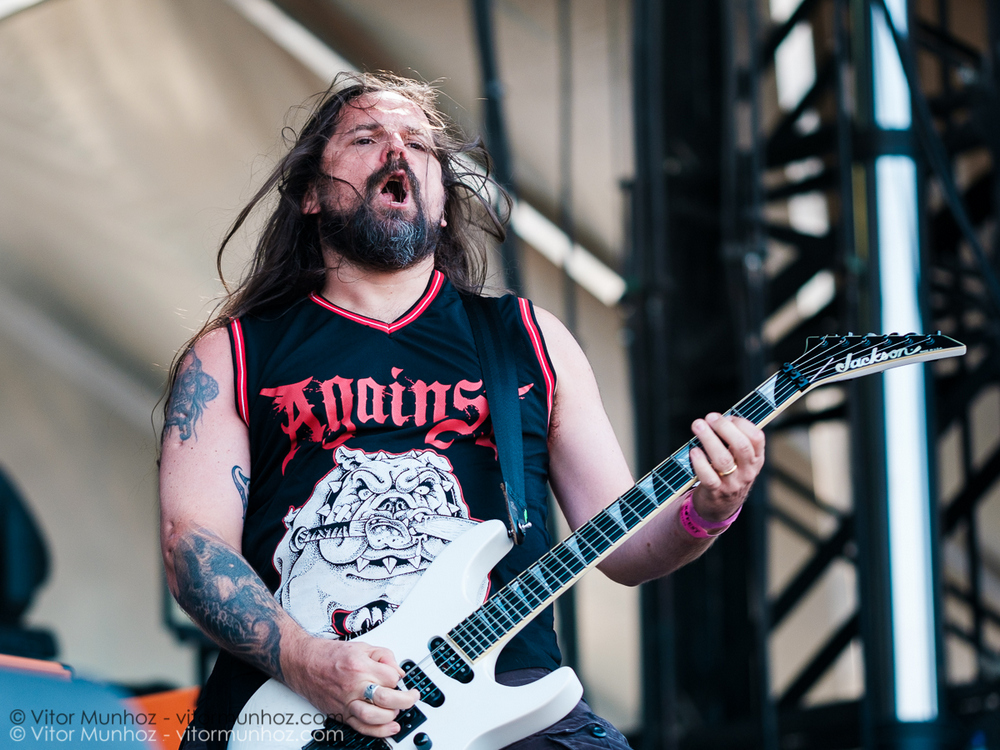 Sepultura live at Amnesia Rockfest 2016. Photo © Vitor Munhoz.
