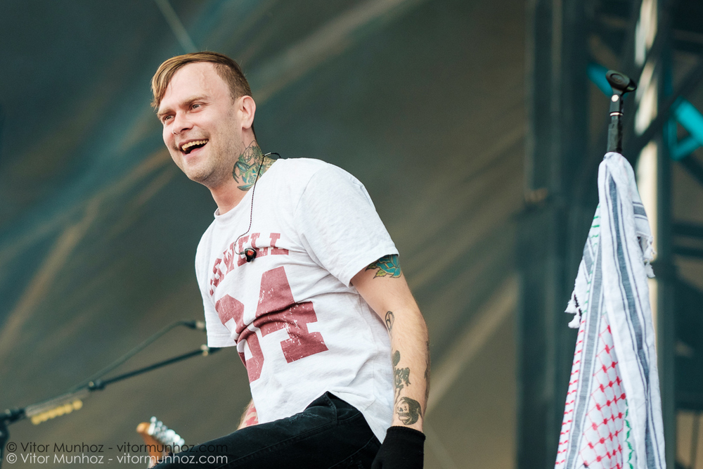 The Used live at Amnesia Rockfest 2016. Photo © Vitor Munhoz.