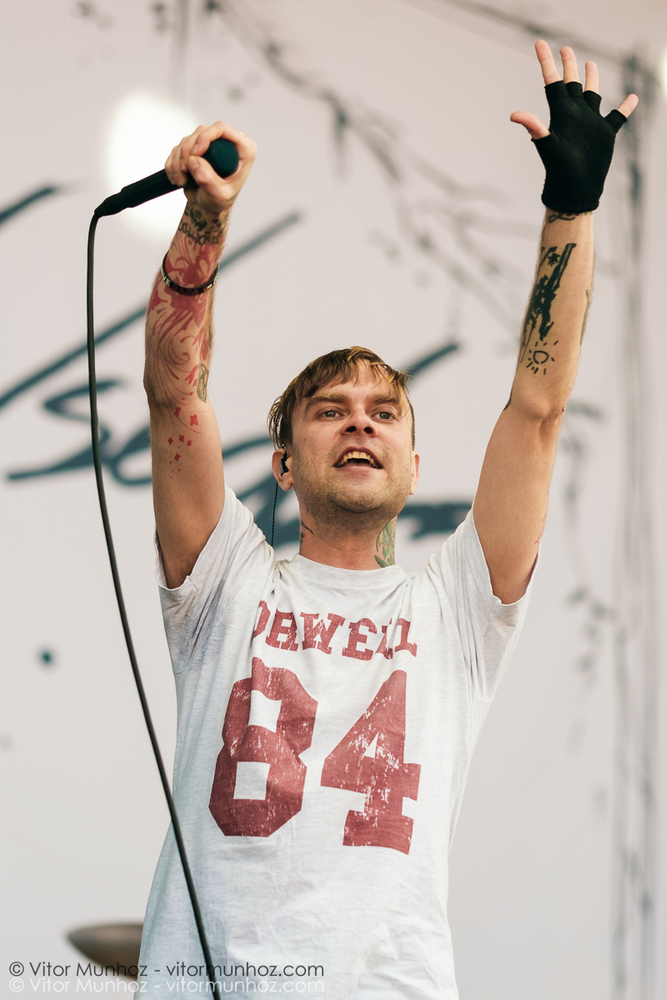 The Used live at Amnesia Rockfest 2016. Photo © Vitor Munhoz.