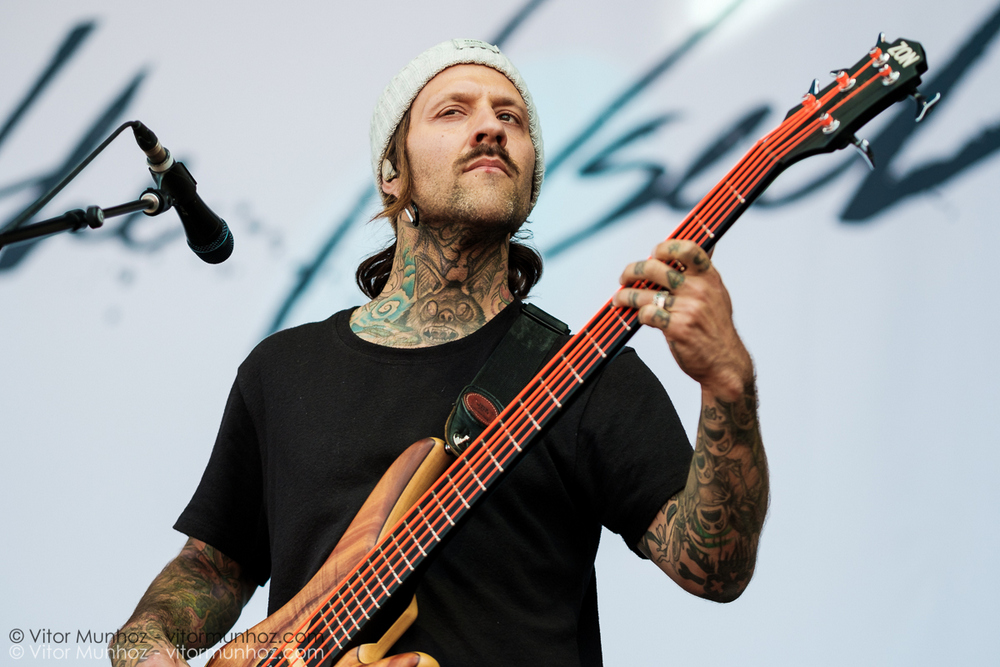 The Used live at Amnesia Rockfest 2016. Photo © Vitor Munhoz.