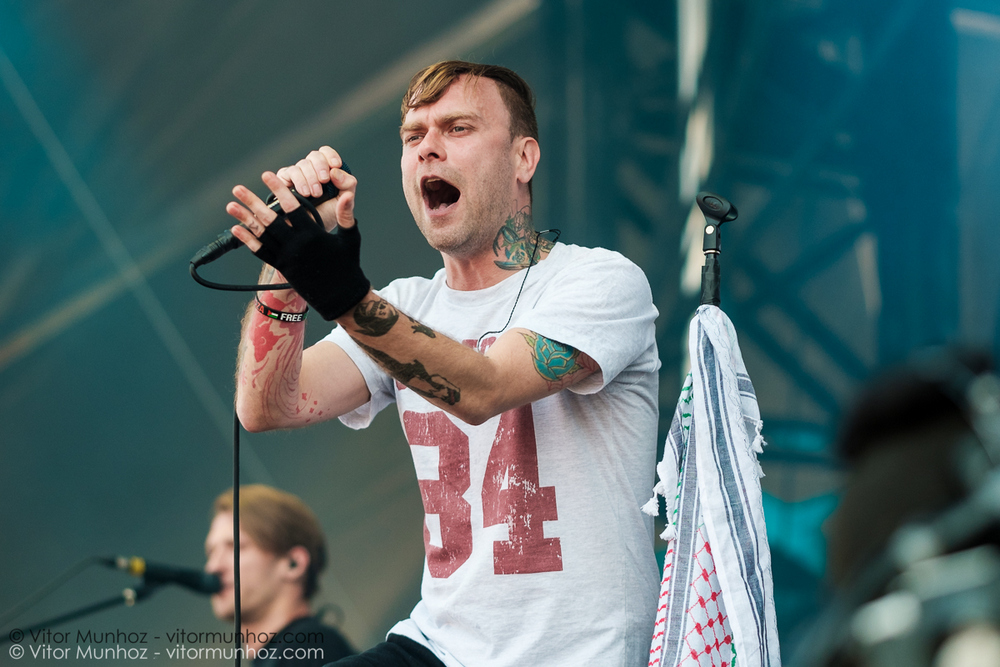 The Used live at Amnesia Rockfest 2016. Photo © Vitor Munhoz.