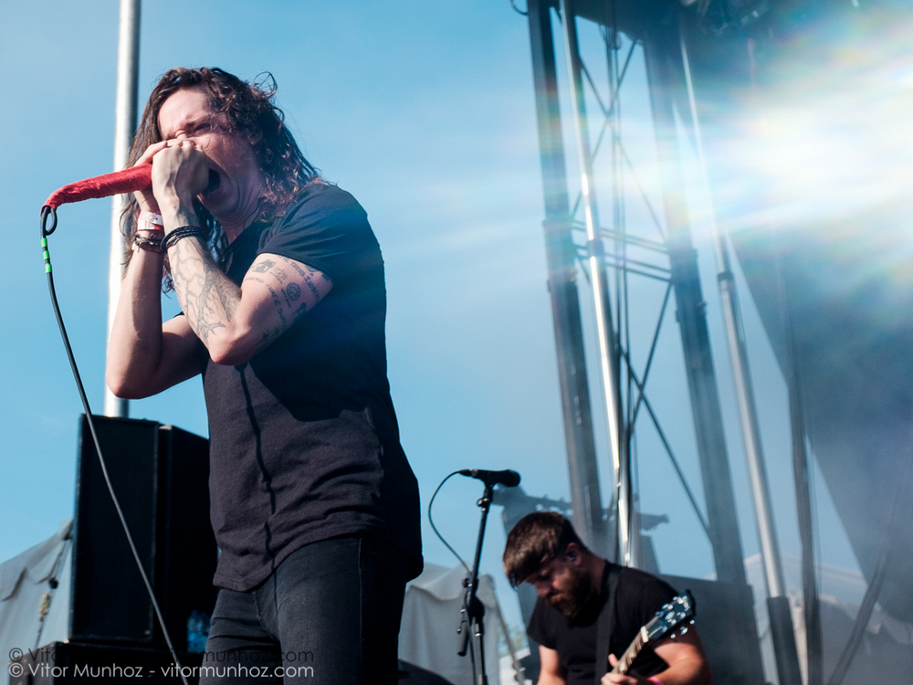 Underoath live at Amnesia Rockfest 2016. Photo © Vitor Munhoz.