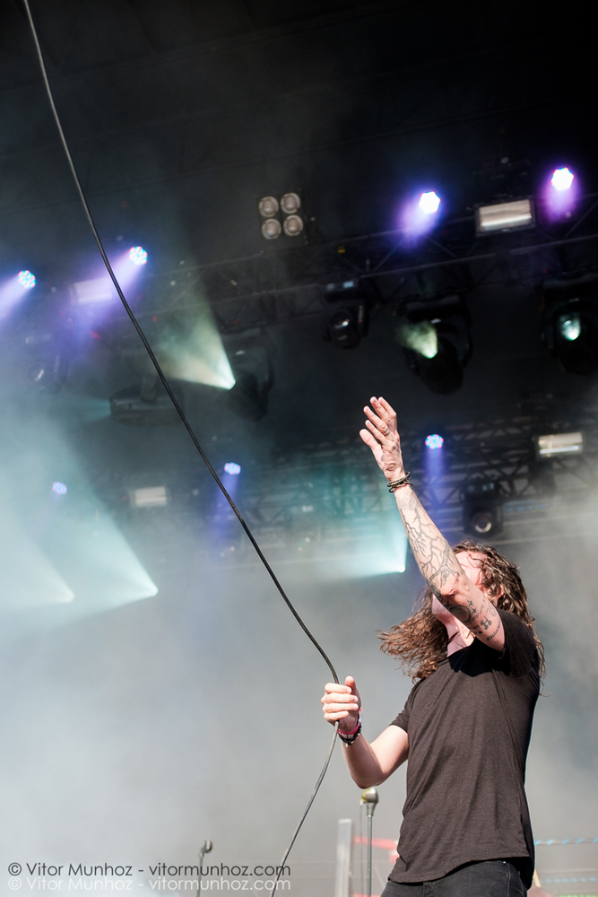 Underoath live at Amnesia Rockfest 2016. Photo © Vitor Munhoz.