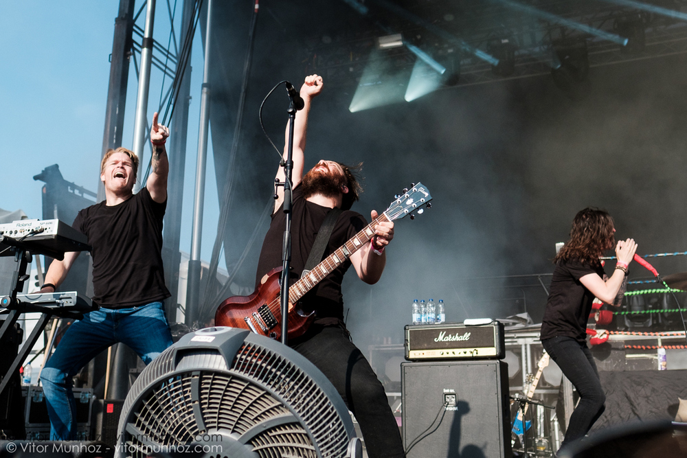 Underoath live at Amnesia Rockfest 2016. Photo © Vitor Munhoz.