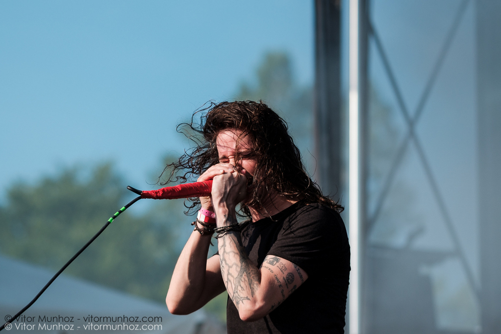 Underoath live at Amnesia Rockfest 2016. Photo © Vitor Munhoz.