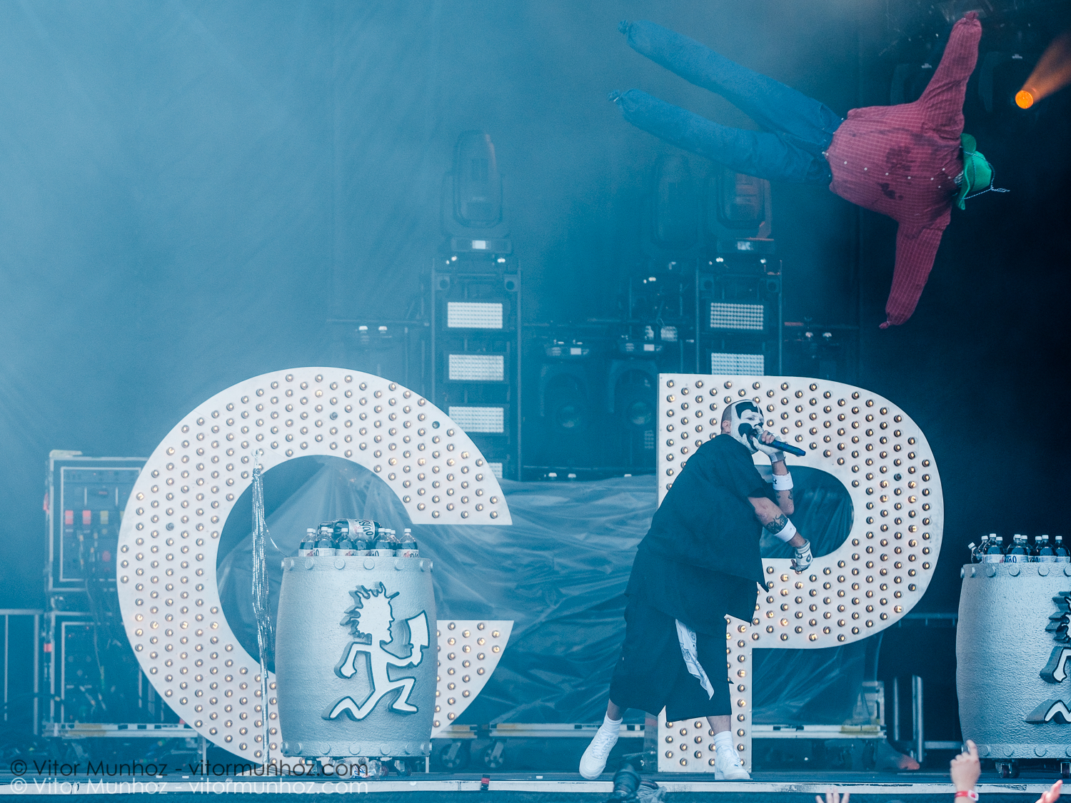 Insane Clown Posse ICP live at Amnesia Rockfest 2016. Photo © Vitor Munhoz.