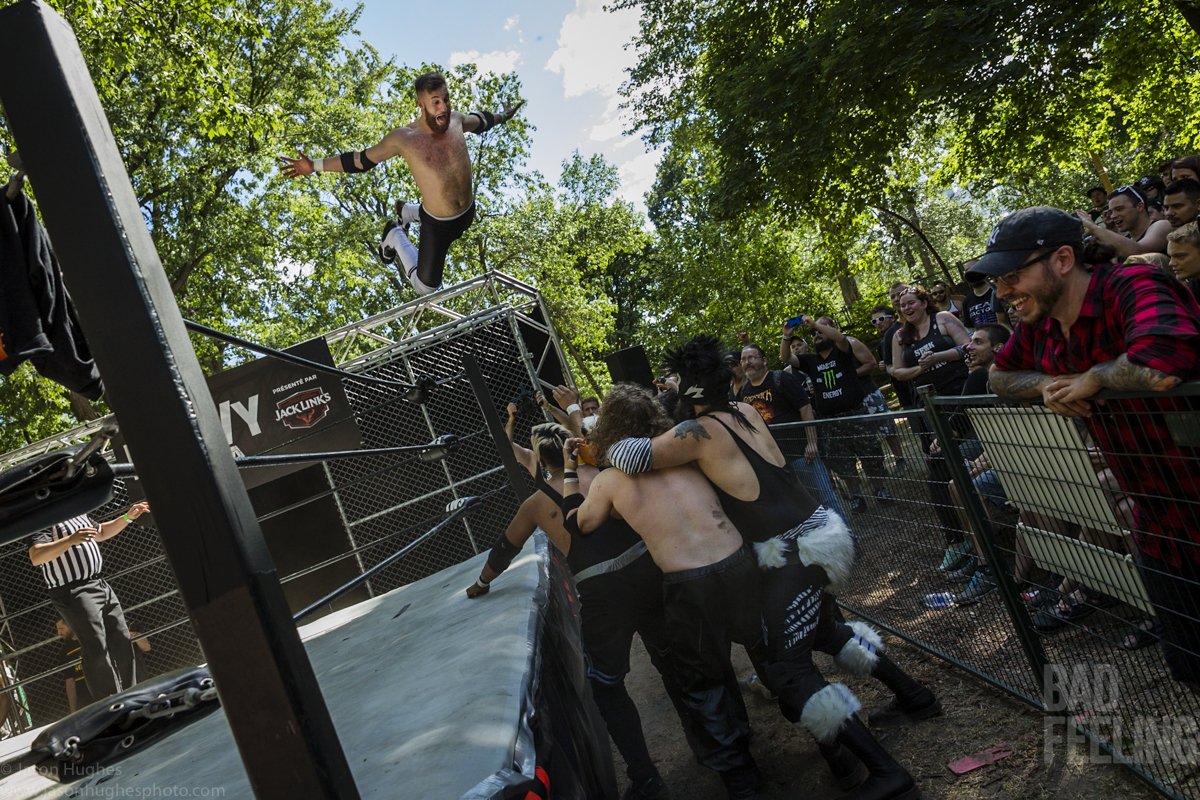 Heavy Mania wrestling at Heavy Montreal 2016. 