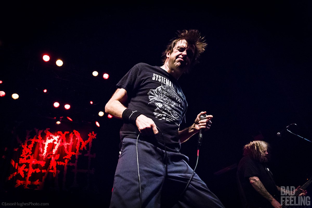 Napalm Death live at Club Soda, April 17, 2016.