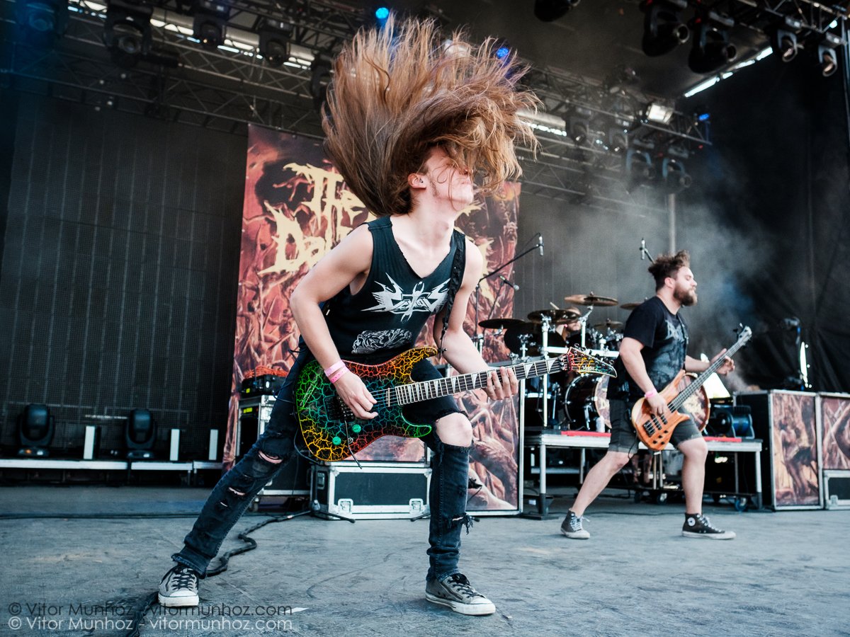 The Black Dahlia Murder performing live at Amnesia Rockfest, Montebello, Quebec, Canada on June 25, 2016. Photo: Vitor Munhoz