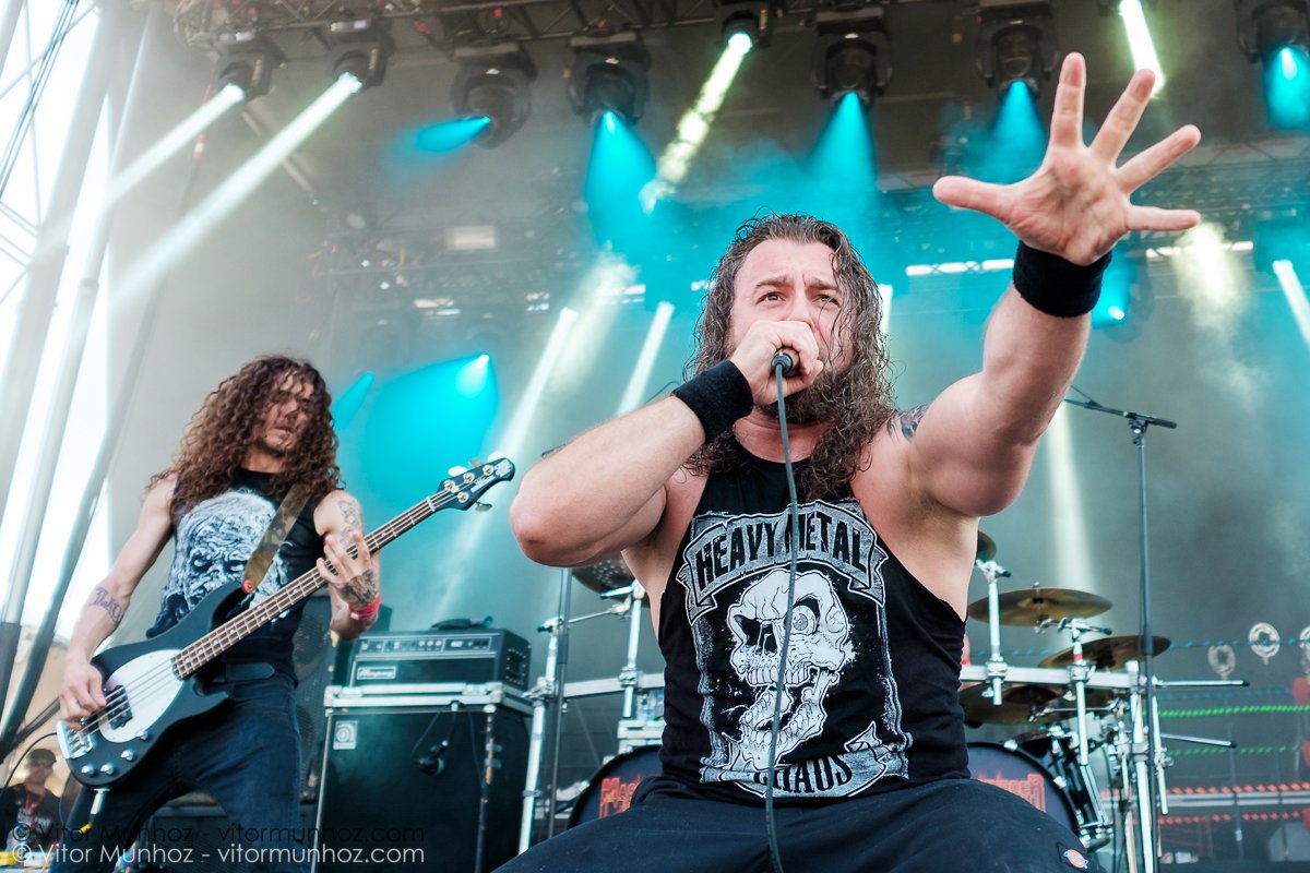 Mass Murder Messiah performing live at Amnesia Rockfest, Montebello, Quebec, Canada on June 24, 2016. Photo: Vitor Munhoz