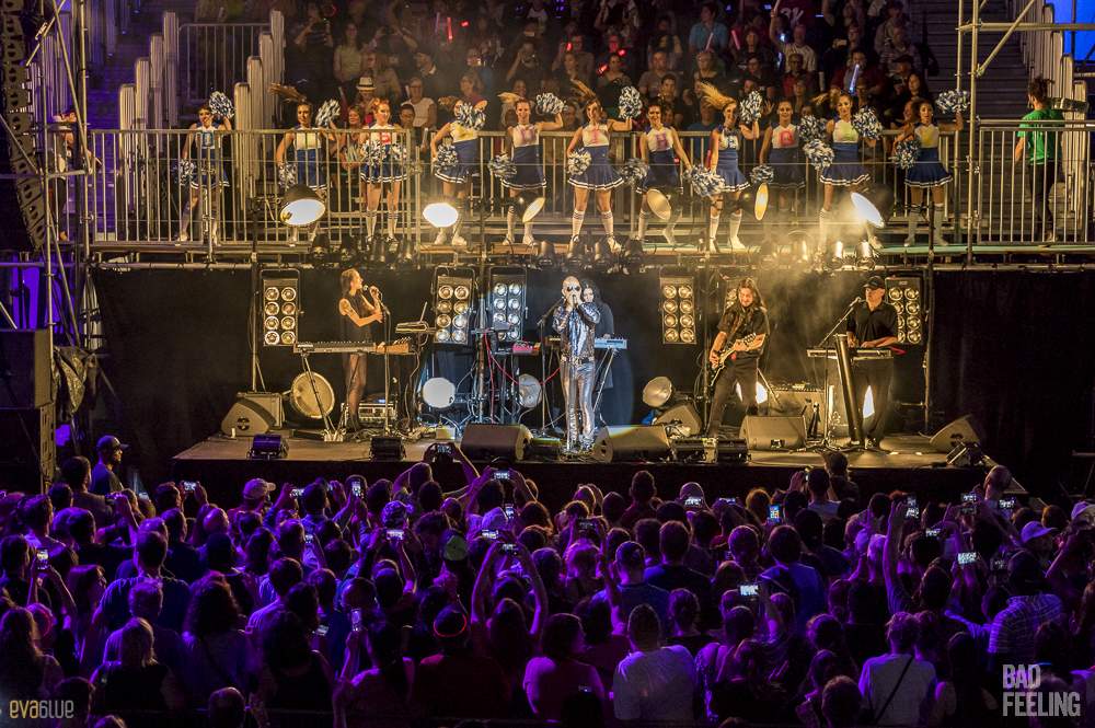 Men Without Hats live at Montreal International Jazz Festival. Photo by Eva Blue.