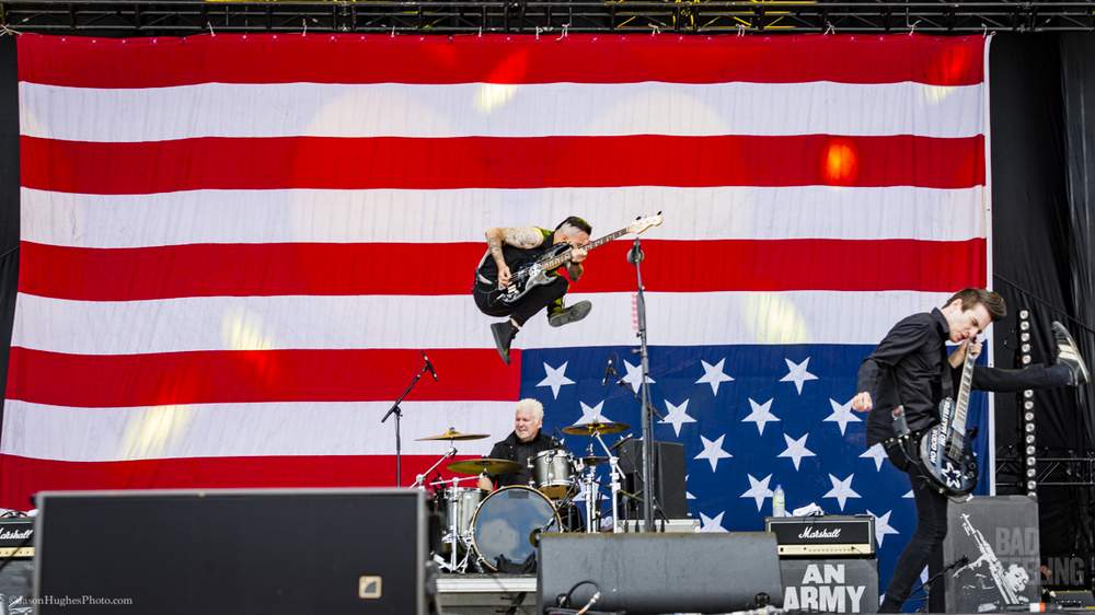 Anti-Flag live at Montebello Rockfest, June 24, 2017. 