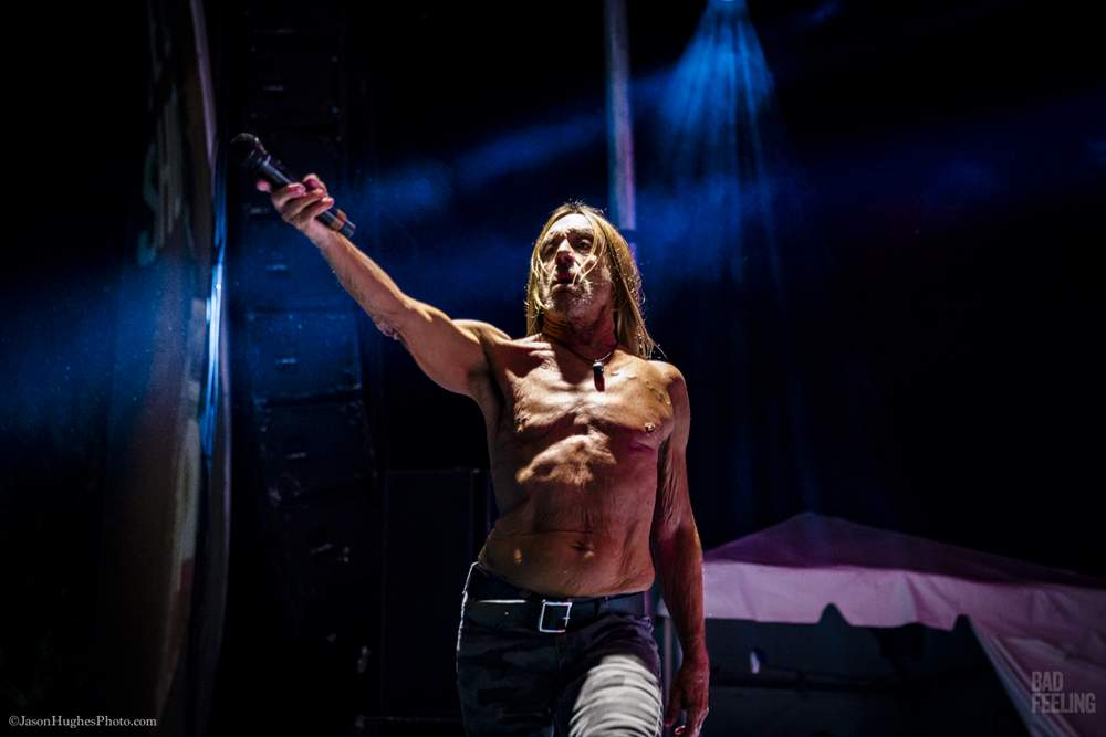 Iggy Pop live at Montebello Rockfest, June 24, 2017. 