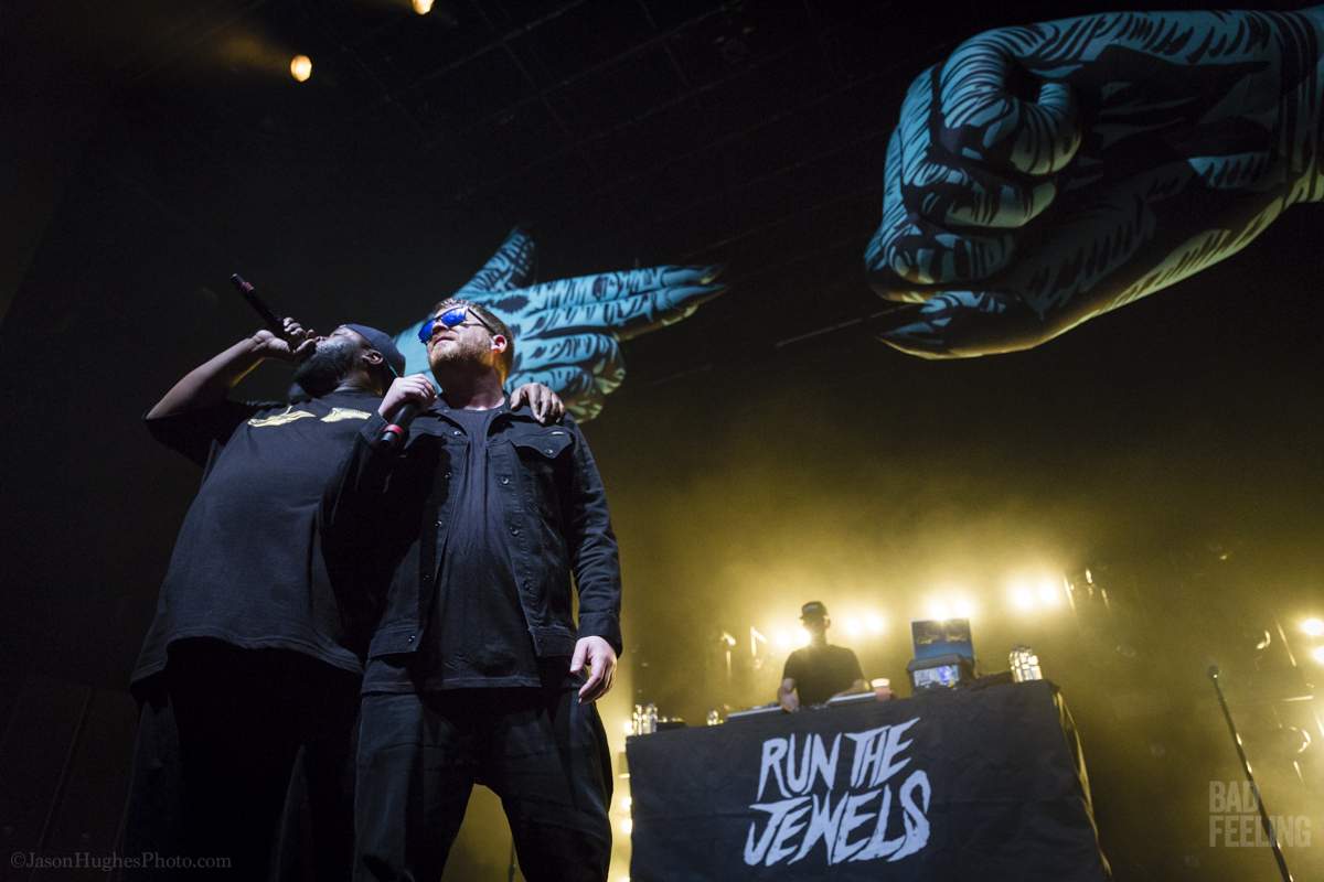 Run the Jewels live at Metropolis, February 21, 2017.