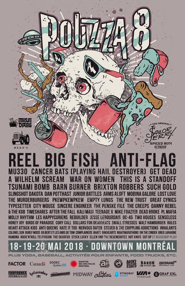 Pouzza Fest announces initial lineup (Reel Big Fish, Anti-Flag, Cancer Bats, A Wilhelm Scream and tons more)