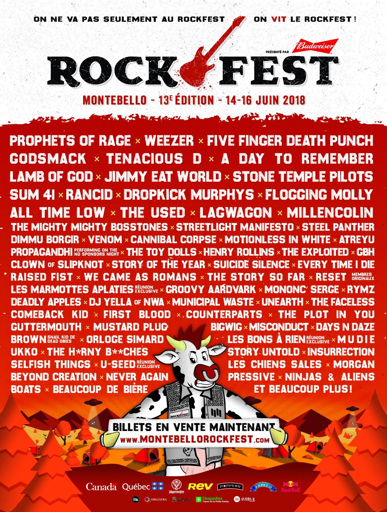 The complete Rockfest 2018 is here (Prophets of Rage, Weezer, Tenacious D and many more)