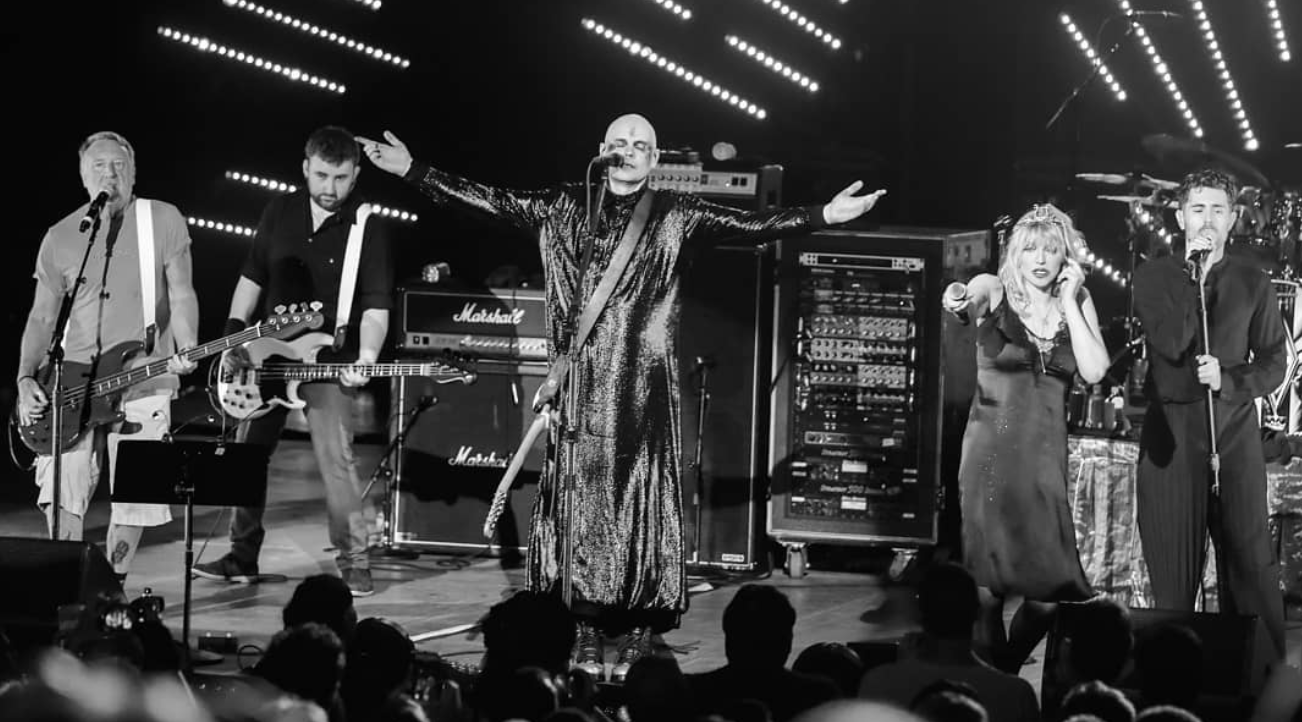 Watch Smashing Pumpkins play with Courtney Love, Chino Moreno, Peter Hook, Davey Hook, and Mark McGrath (?) in NJ