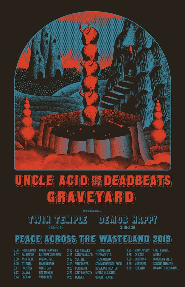 Graveyard and Uncle Acid and the Deadbeats announce 2019 co-headlining tour