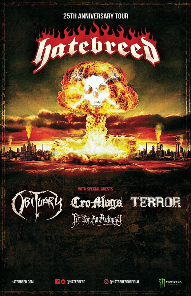 Hatebreed announce 25th anniversary tour with Obituary, Cro-Mags, Terror, and Fit for an Autopsy 1