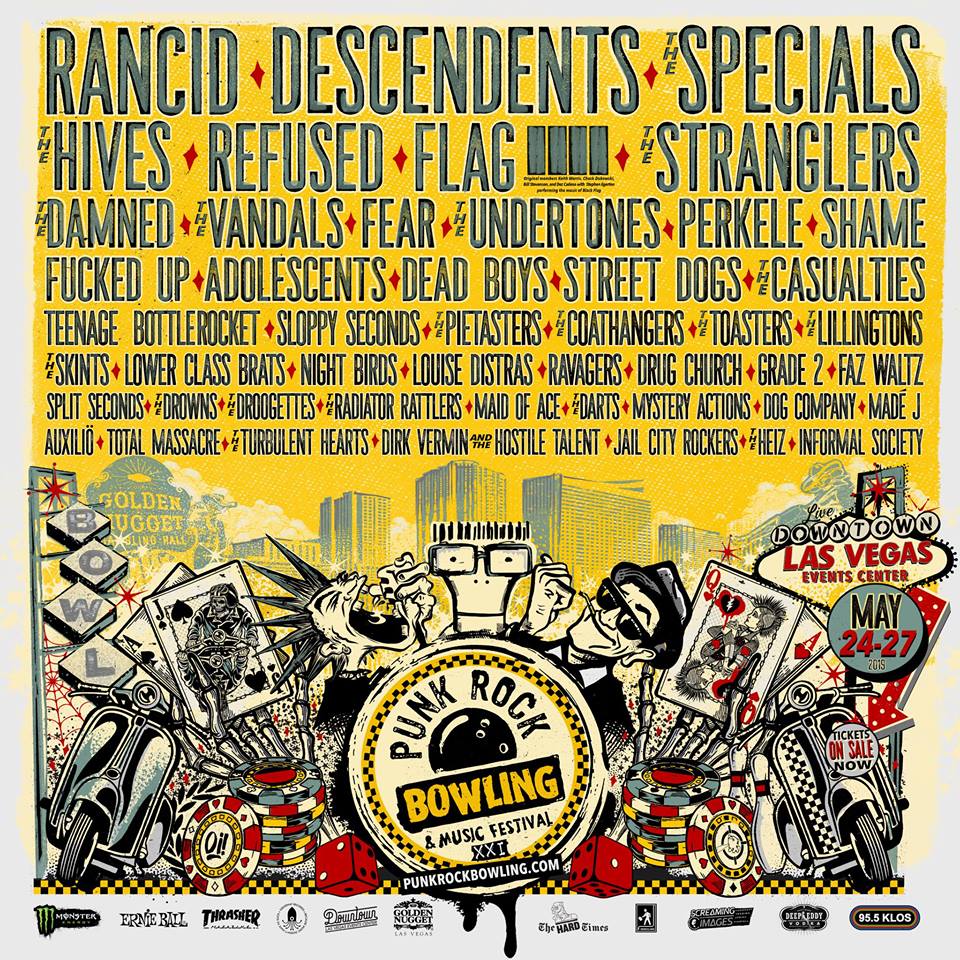 Punk Rock Bowling 2019 to feature Rancid, Descendents, The Specials, The Stranglers, FLAG, The Hives, and many more