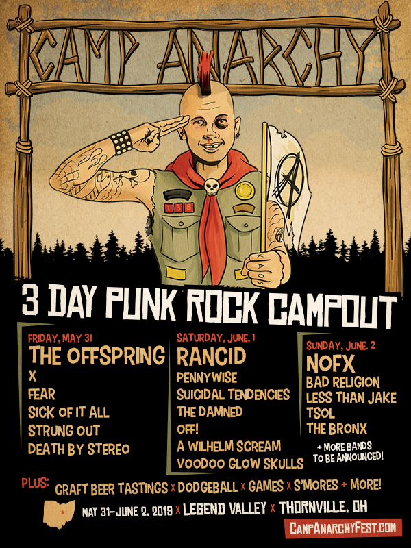Camp Anarchy to feature NOFX, Rancid, Bad Religion, X, The Damned, Less Than Jake, and many more