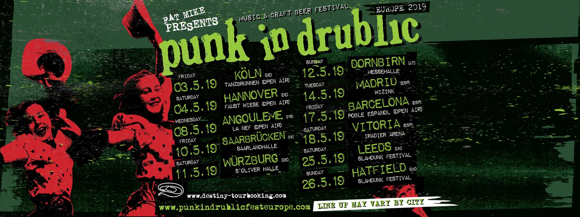 Fat Mike's Punk in Drublic fest hits Europe in 2019 with NOFX, Bad Religion, Lagwagon, Mad Caddies, The Interrupters, and more