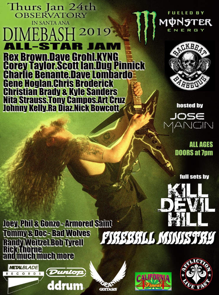 Watch Dave Grohl, Corey Taylor, Rex Brown, Scott Ian and more cover Pantera at annual Dimebash tribute 1