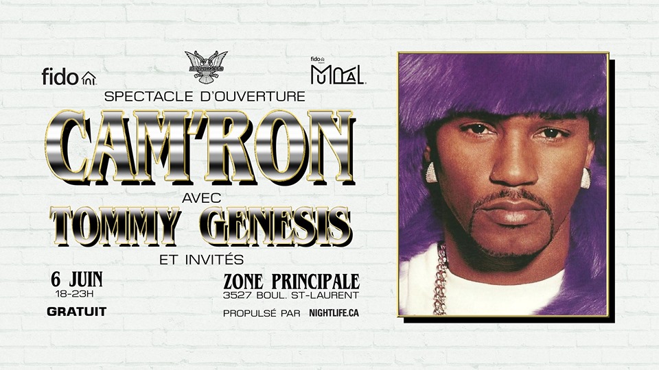 Mural Fest taps Cam'ron, Tommy Genesis, Milk & Bone, Choses Sauvages, Alaclair Ensemble, for free outdoor shows in June 1